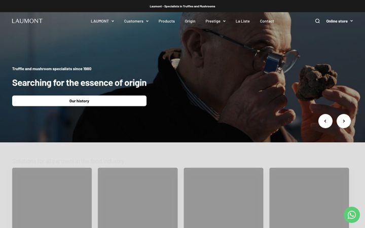 Screenshot of laumont.eu