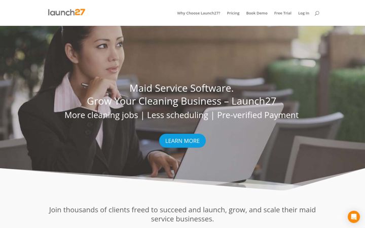 Screenshot of launch27.com