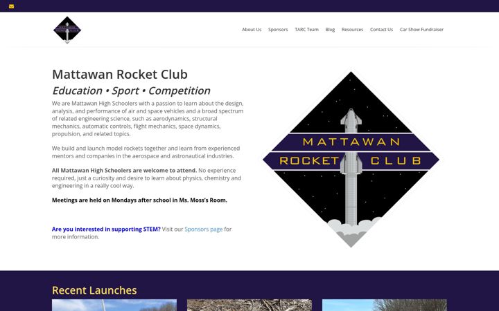 Screenshot of launchmattawan.org