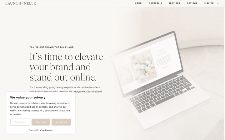 Screenshot of launchwithnelle.com