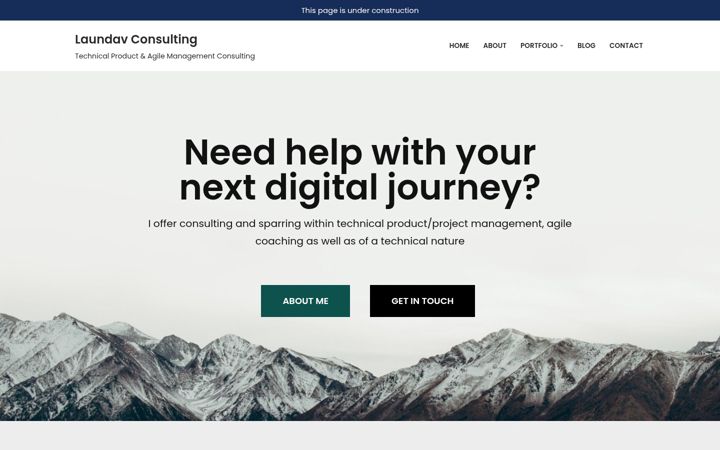 Screenshot of laundav.dk