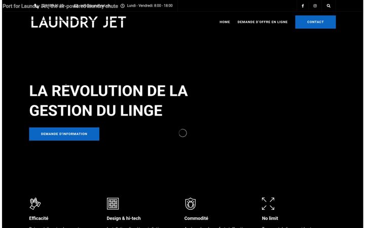 Screenshot of laundry-jet.ch