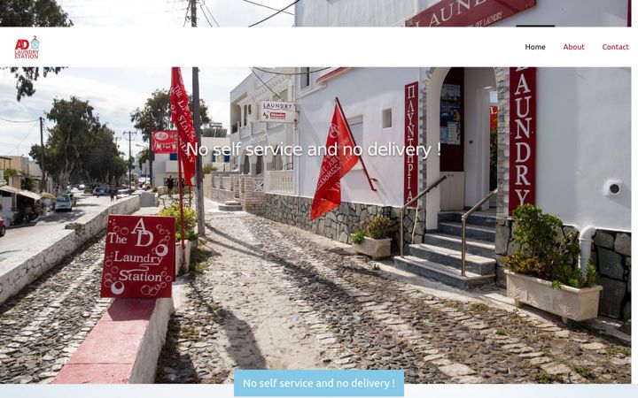 Screenshot of laundry-santorini.com