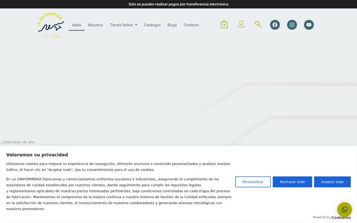 Screenshot of launiformeria.com