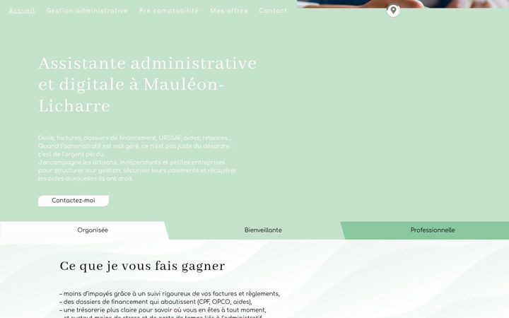 Screenshot of laura-assistantedigitale.fr