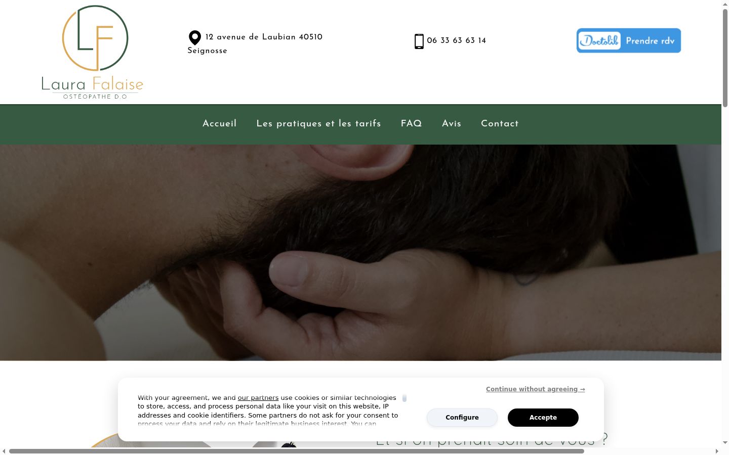 Screenshot van de toestemmingsbanner zoals getoond vóór enige interactie
