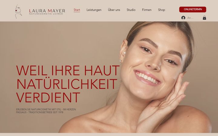 Screenshot of laura-mayer-naturkosmetik.de