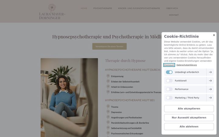 Screenshot of laura-mayer.at