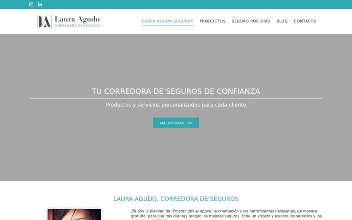 Screenshot of lauraagudoseguros.es