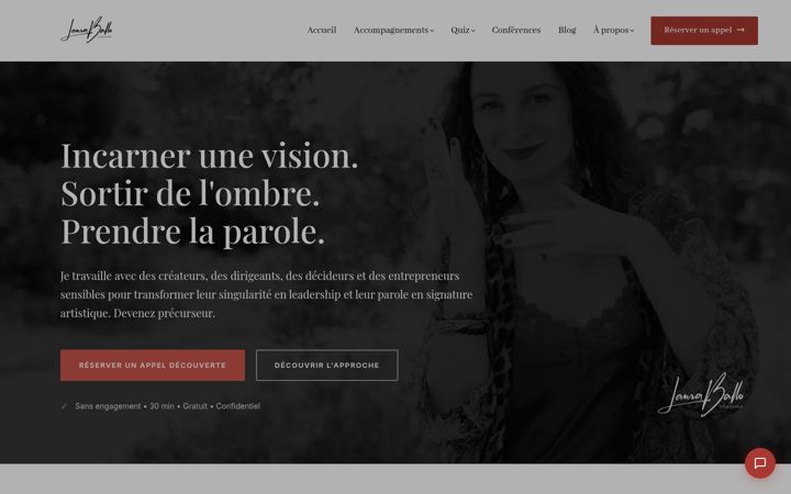 Screenshot of lauraballo.com
