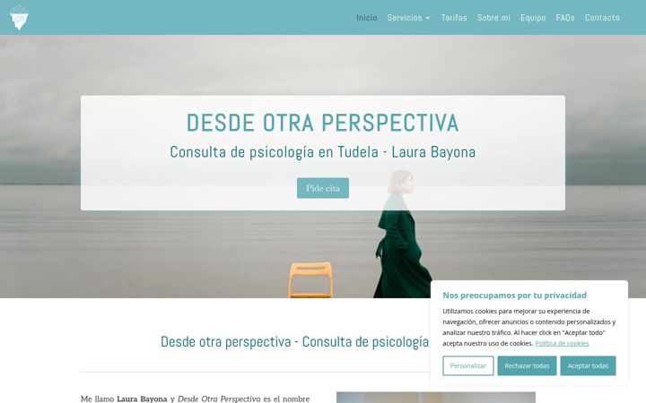 Screenshot of laurabayonapsicologia.com