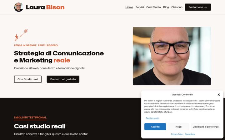 Screenshot of laurabison.com
