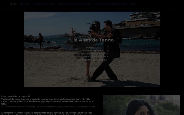 Screenshot of lauraboucayatango.com