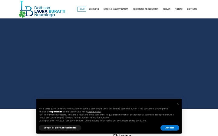 Screenshot of lauraburattineurologa.it