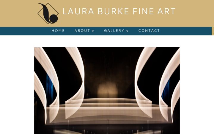 Screenshot of lauraburkefineart.com