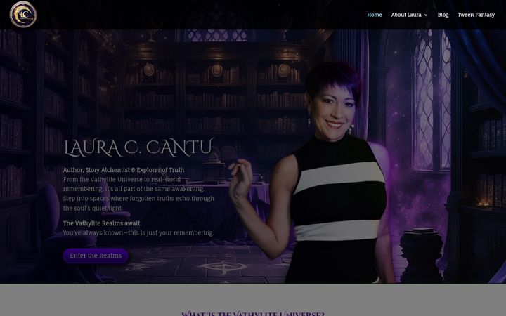 Screenshot of lauraccantu.com