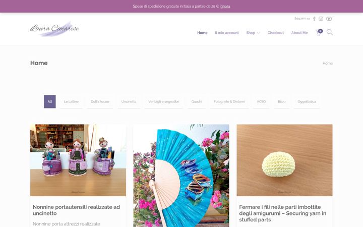 Screenshot of lauraciccarese.com