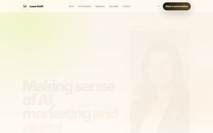 Screenshot of lauracioffi.com
