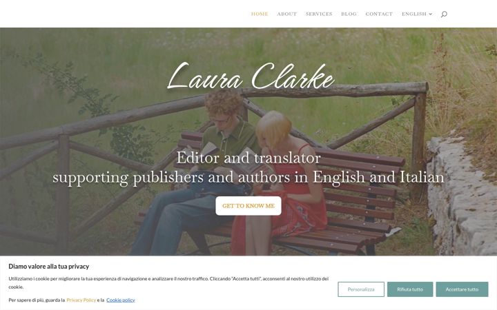 Screenshot of lauraclarke.it