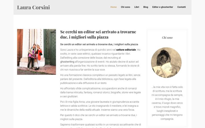 Screenshot of lauracorsini.it