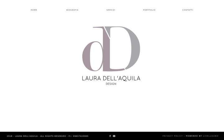Ekraanipilt saidist lauradellaquiladesign.com