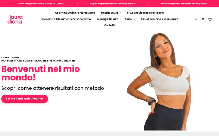 Screenshot of lauradiana.it