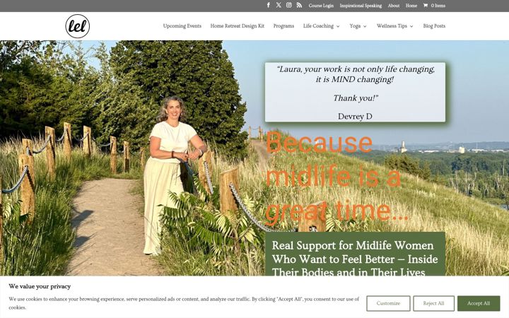 Screenshot of lauraerdmanluntz.com