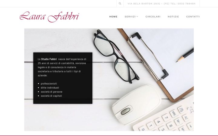 Screenshot van laurafabbri.it