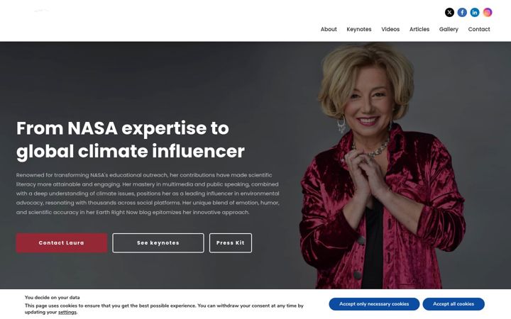Screenshot of laurafayeten.com