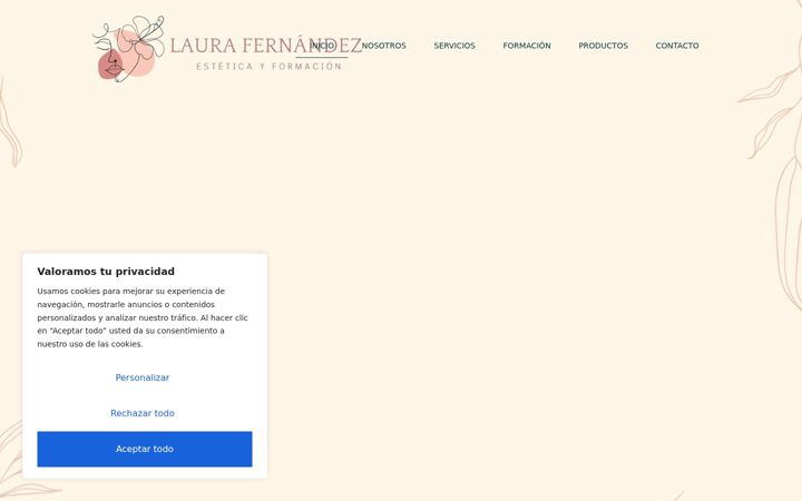 Screenshot of laurafernandezestetica.com
