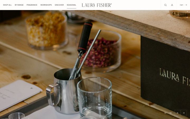 Screenshot of laurafisher.co.uk