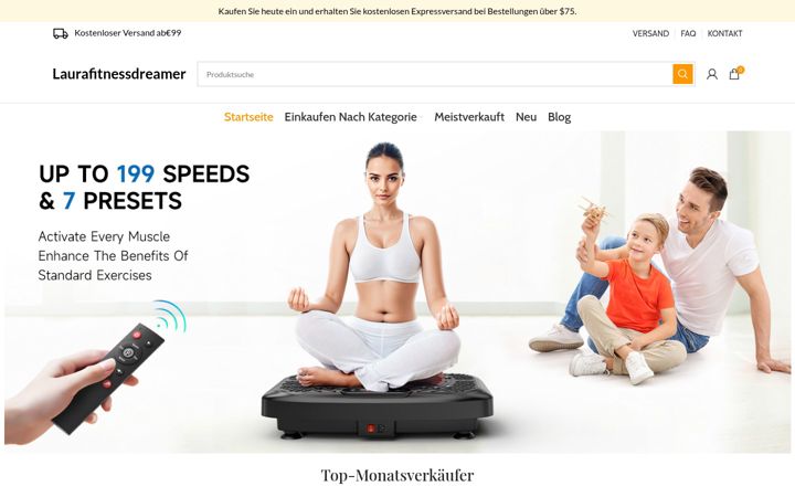 Screenshot of laurafitnessdreamer.de