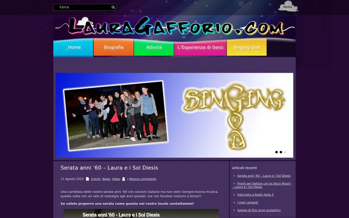 Screenshot of lauragafforio.com