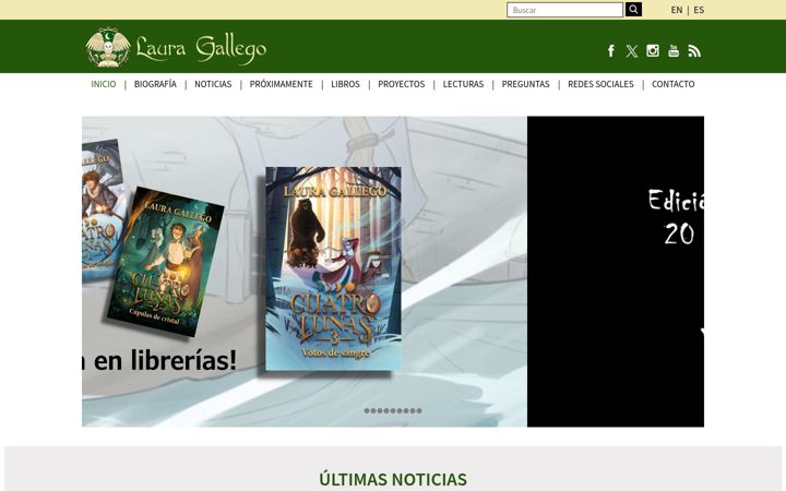 Screenshot of lauragallego.com
