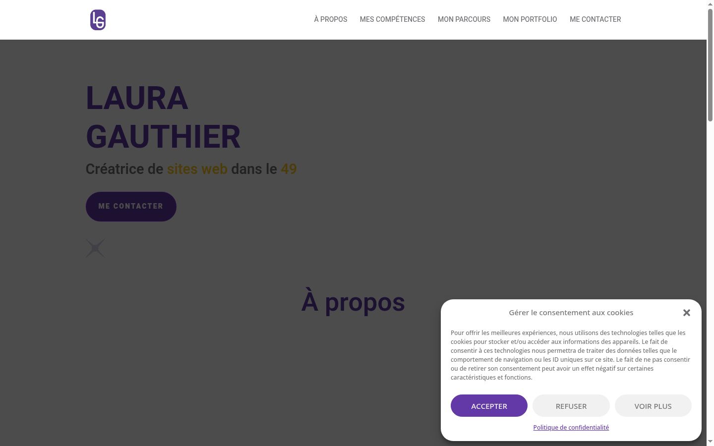Screenshot van de toestemmingsbanner zoals getoond vóór enige interactie
