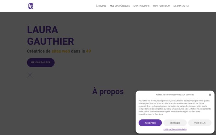 Screenshot of lauragauthier-design.com