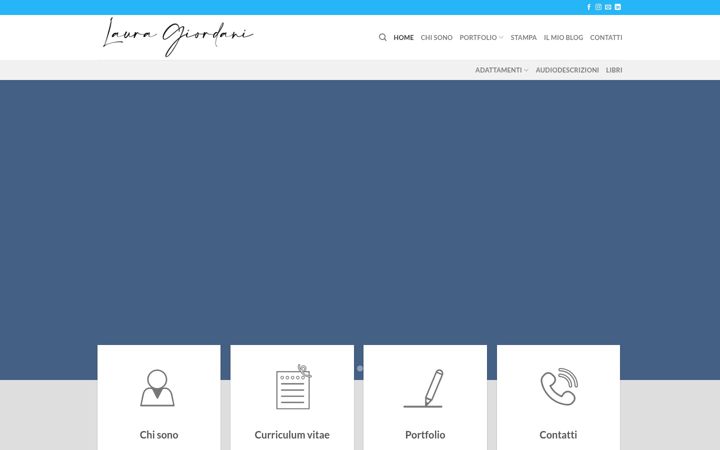 Screenshot of lauragiordani.com