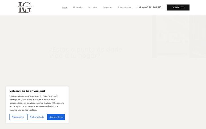 Screenshot of lauragomezinteriorismo.es