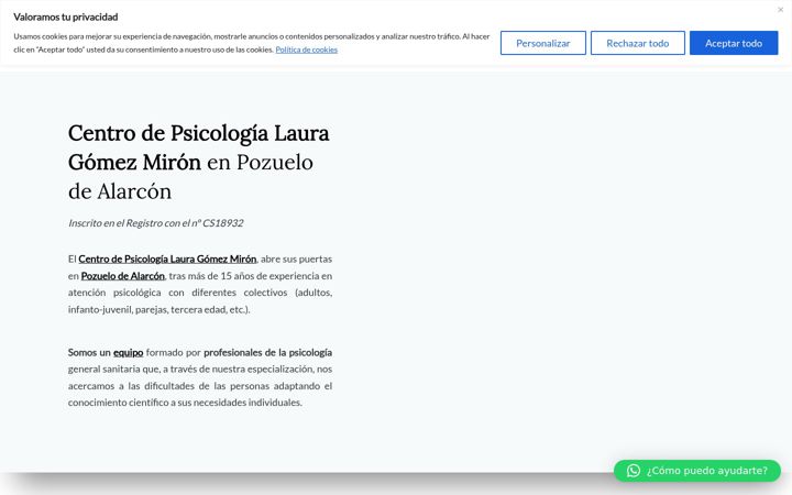 Screenshot of lauragomezmiron.com