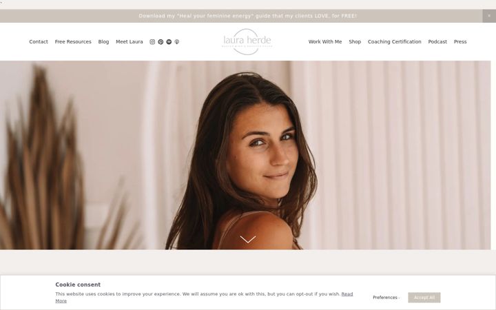 Screenshot of lauraherde.com