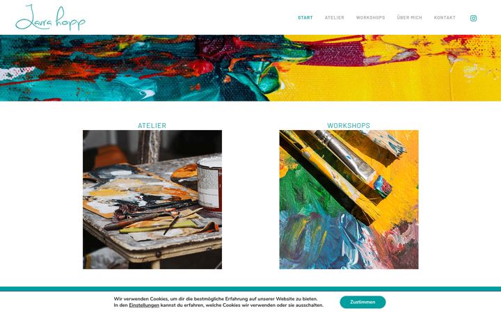 Screenshot of laurahopp.de