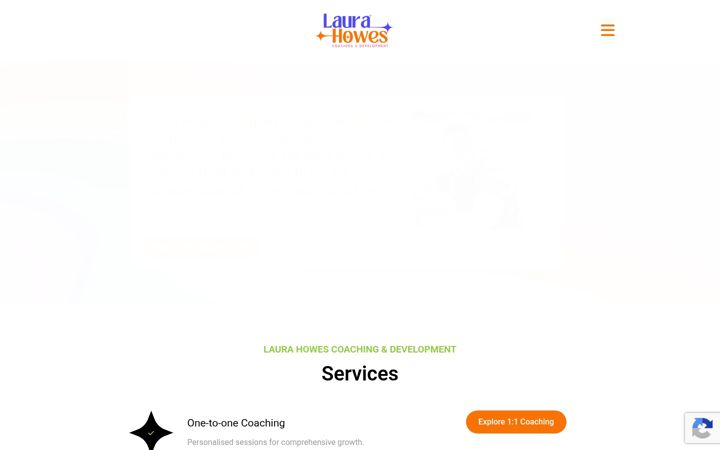 Screenshot of laurahowes.com