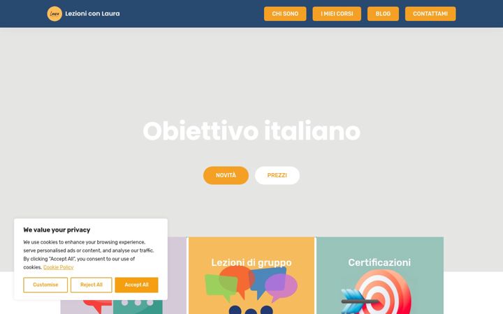 Screenshot of lauraitaliano.com