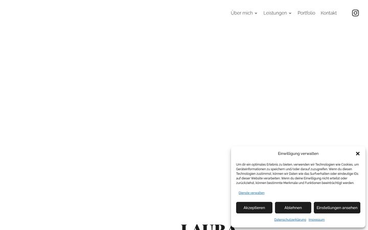 Screenshot of laurajagoschuetz.at