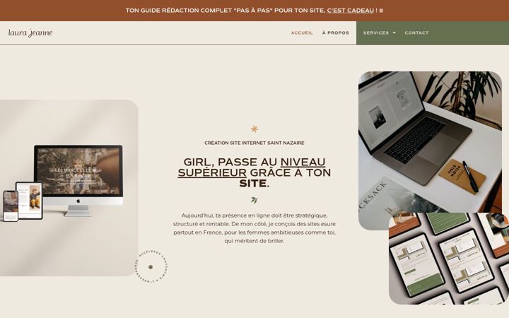 Screenshot of laurajeanne.fr
