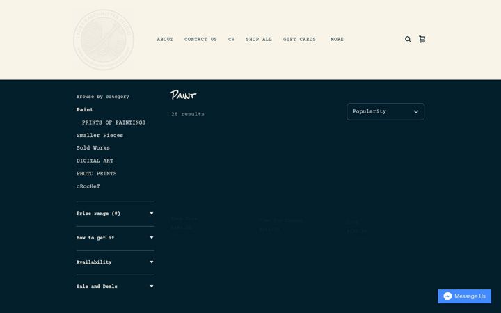 Screenshot of laurakaschmitterstudio.com