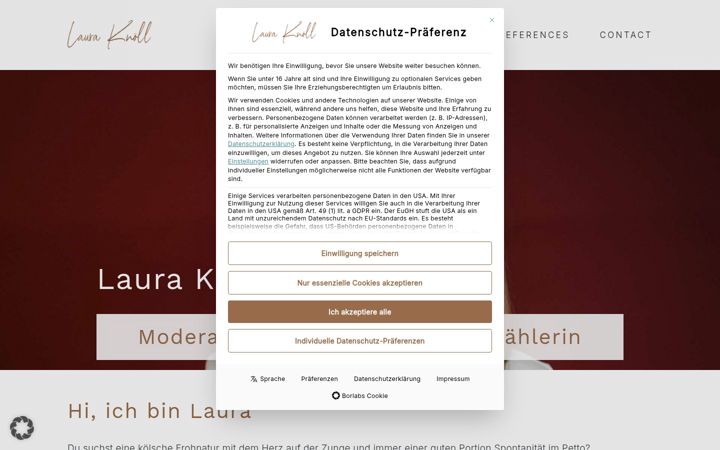 Screenshot of lauraknoell.de