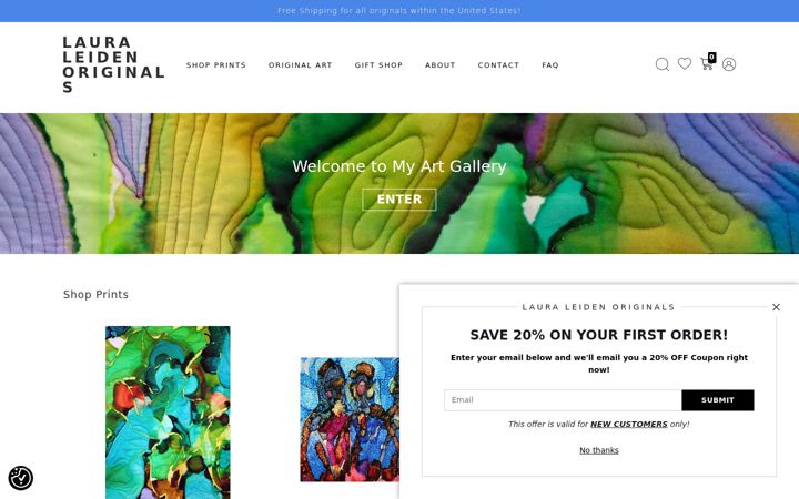Screenshot of lauraleiden.com