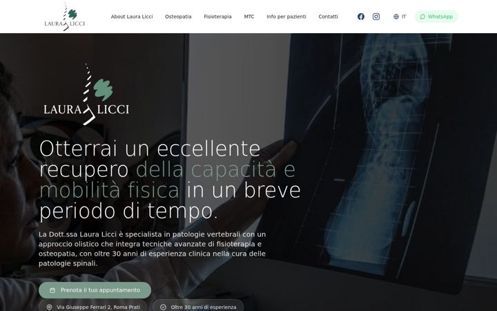 Screenshot of lauralicci.it