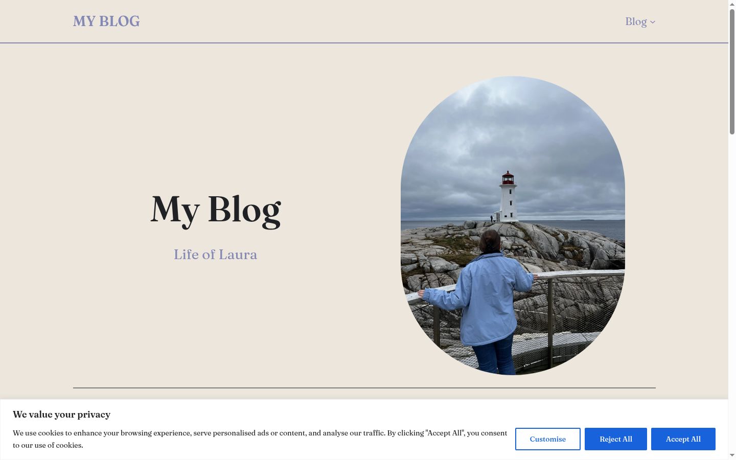 Screenshot van de toestemmingsbanner zoals getoond vóór enige interactie